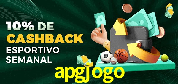 10% de bônus de cashback na apgjogo